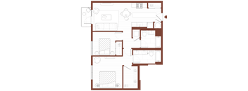 2 Bedrooms, 2 Bathrooms E3