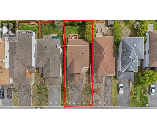 A red line is drawn on an aerial image of a neighborhood.