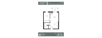 1 Bedroom, 1 Bathroom 592 1B - 592 SQFT