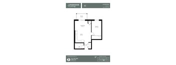 1 Bedroom, 1 Bathroom 1C - 539 SQFT