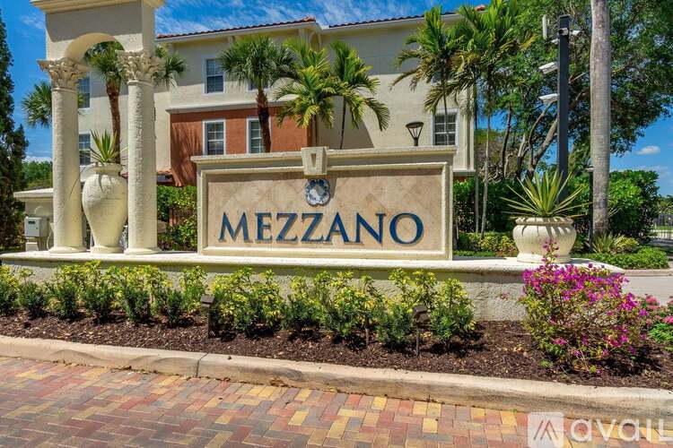 A sign that says Mezzano in front of a building.