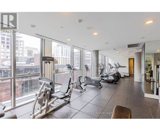 A gym with treadmills, elliptical machines and a rowing machine.