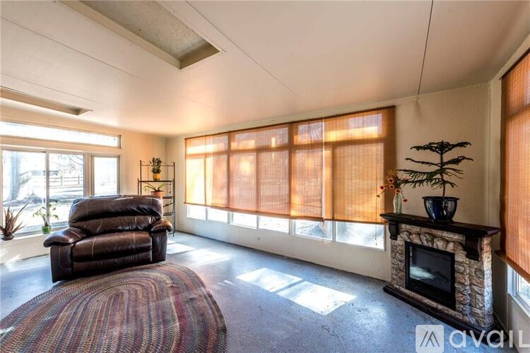 A living room with a fireplace and a couch.