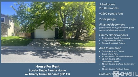 5726 South Lansing Court 3 Beds Apartment for Rent