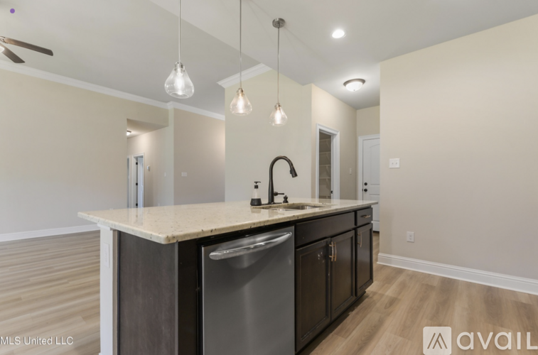 A kitchen with a stainless steel dishwasher and a granite countertop.