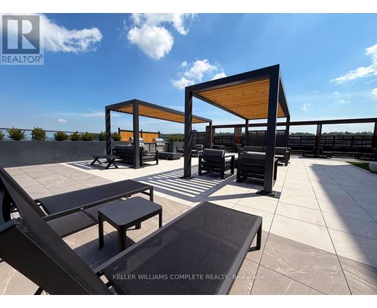 A sunny day at the rooftop patio of Keller Williams Complete Realty.