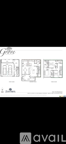 A floor plan for a Grove home is displayed.