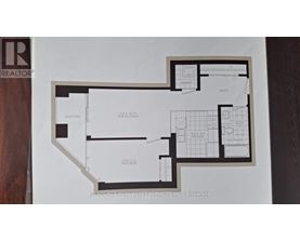 A real estate company logo is on the top left of a floor plan.