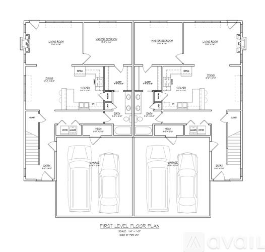 A floor plan of a house with labeled rooms and dimensions.
