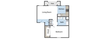 1 Bedroom, 1 Bathroom