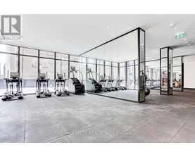 A gym with treadmills, exercise bikes and mirrors.