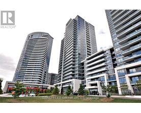 A real estate company logo is displayed in front of a modern residential building.