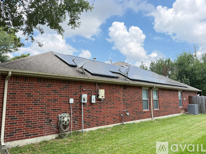 A house with solar panels on the roof.