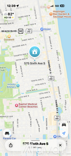 A map shows a location at 575 Sixth Ave S.