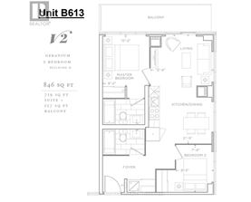 A floor plan for a Geranium 2 Bedroom Building B is shown with a total area of 846 square feet.