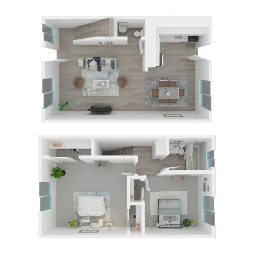 2 BR, 1.5 BA - Townhouse
