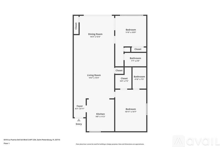5510 La Puerta Del Sol Blvd S 2 Beds Condo for Rent - Photo gallery 4