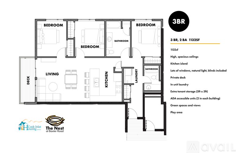 4220 Baxter Rd 3 Beds Apartment for Rent - Photo gallery 2
