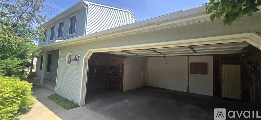 A two-car garage is available for rent.