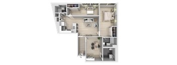 2bd + den x 2.5 bath (1,345-2,290 sft.)