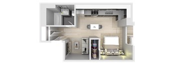Studio (372-493 sft.)