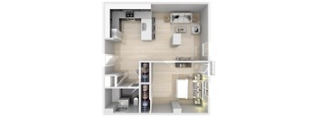 1bd x 1ba (486-860 sft.)