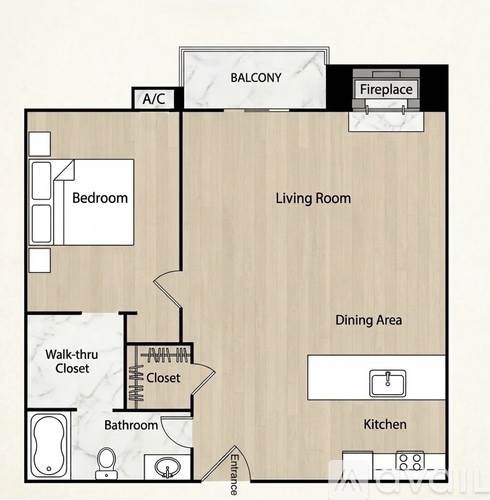 Studio apartment at 8805 N Colton St in Spokane, WA