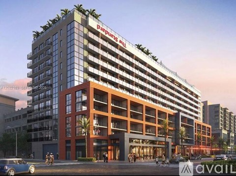 A modern building with the name "Pepins" on the top floor is depicted.