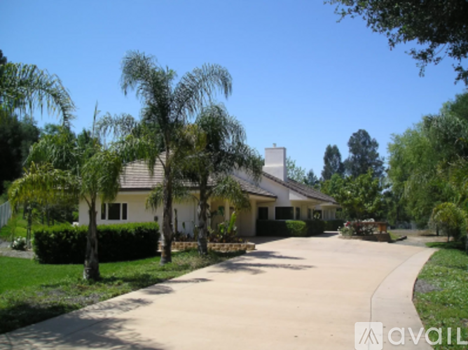 A house with a driveway and trees in front of it.