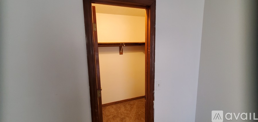A door with a handle is open.
