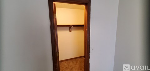 A door with a handle is open.