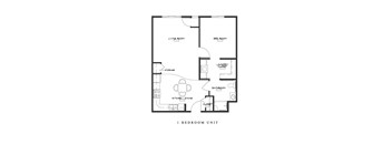 1 Bedroom, 1 Bathroom