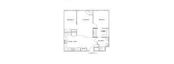 2 Bedrooms, 1 Bathroom