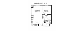 1 Bedroom, 1 Bathroom