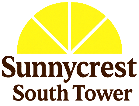 The image is a logo for Sunnycrest South Tower.