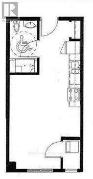 A black and white image of a floor plan for a home.