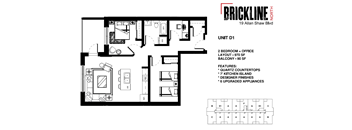 2 Bedroom + Office