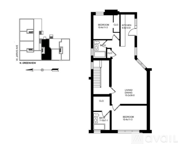7363 N Greenview Ave 2 Beds Apartment for Rent - Photo gallery 1