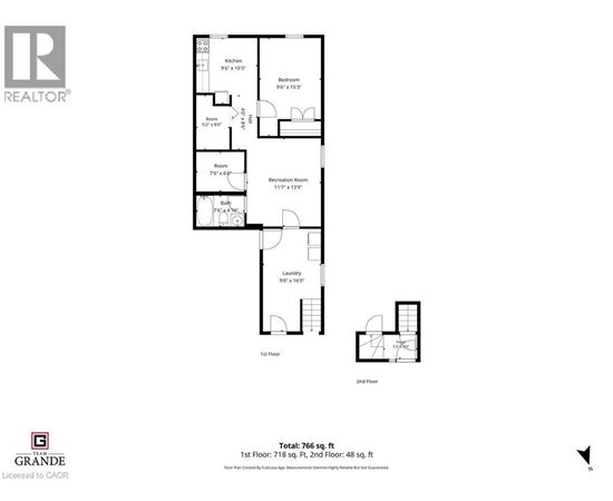 A black and white image of a floor plan for a two-story building.