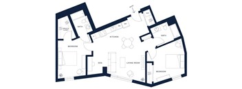 2 Bed/2 Bath-C