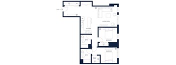 2 Bed/2 Bath-F