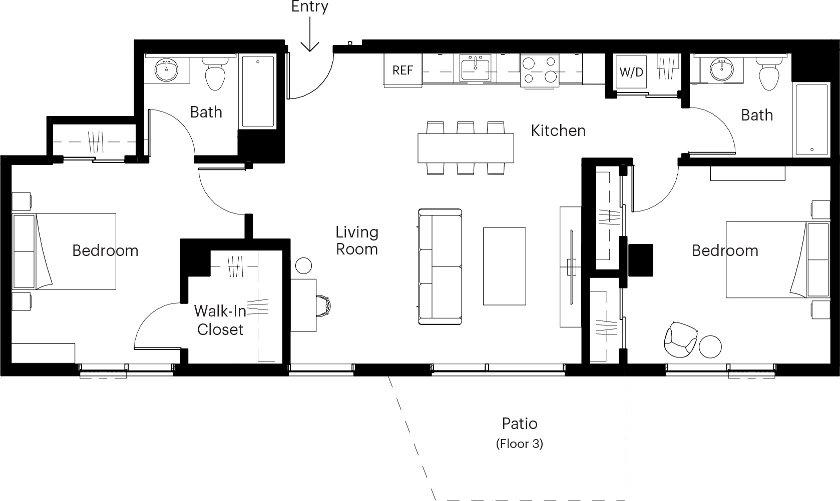 2 Bed/2 Bath-A6