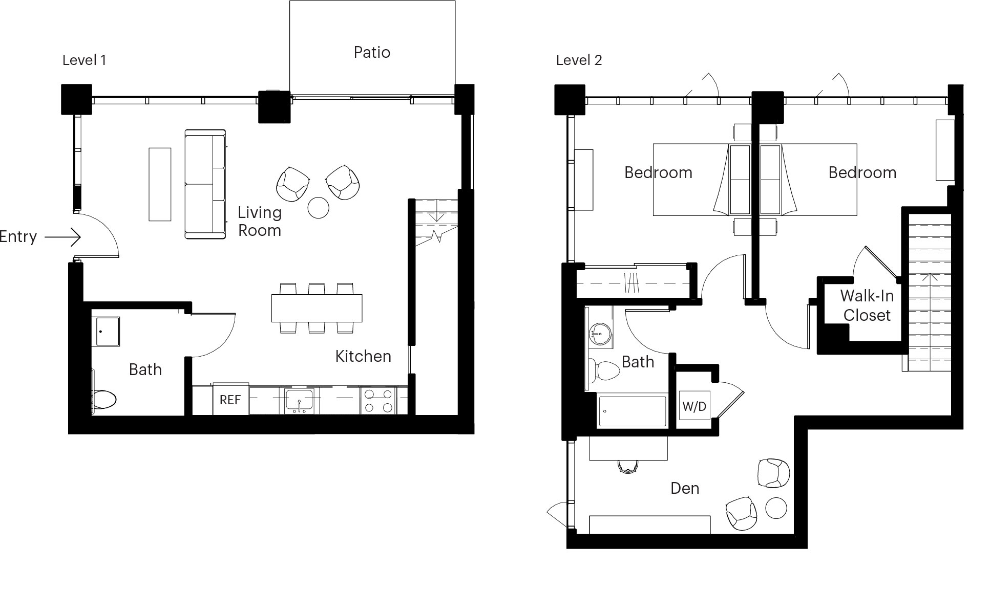 2 Bed/2 Bath L/W-01