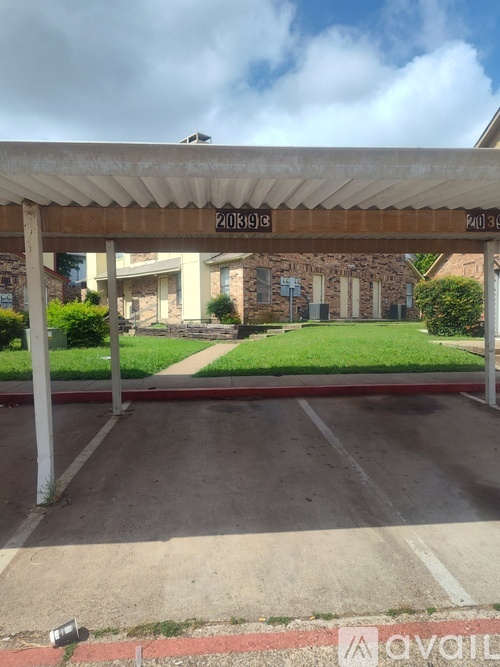 A parking garage with a sign that reads "2408918".