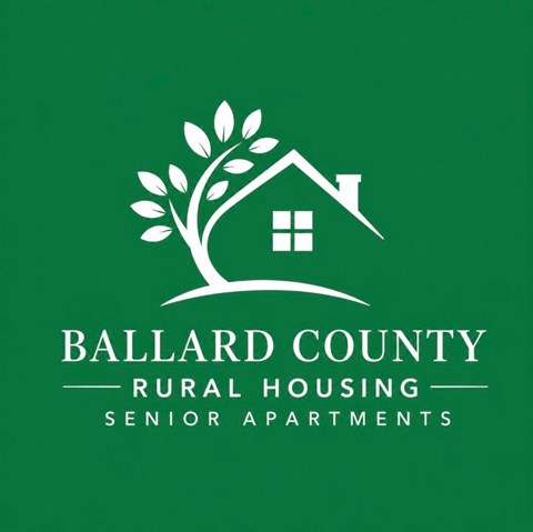 The image is a logo for Ballard County Rural Housing Senior Apartments.