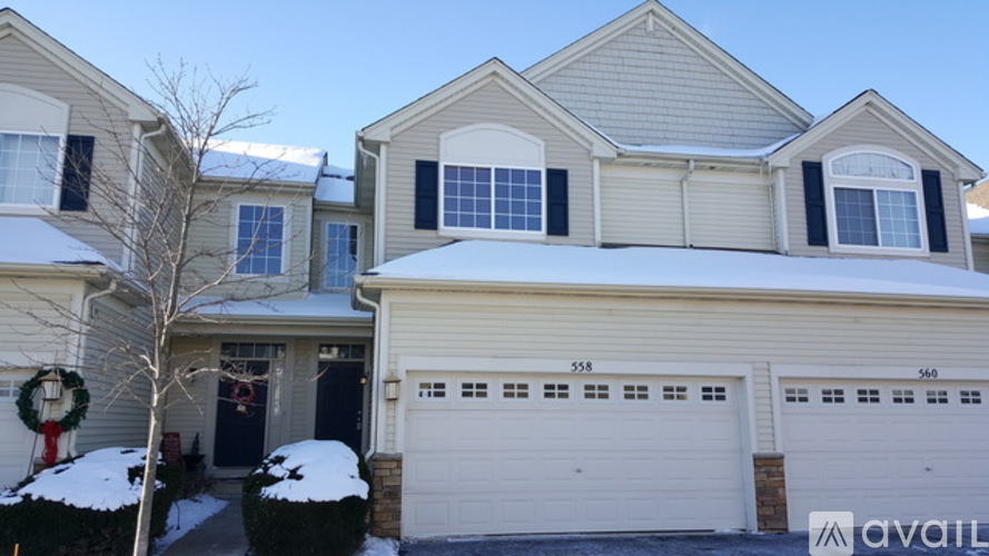 A house with the number 558 on the garage door.
