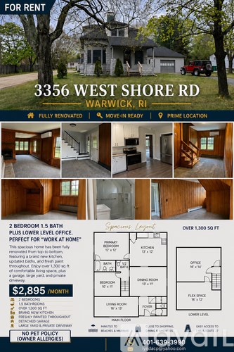 3356 West Shore Rd 3 Beds Apartment for Rent
