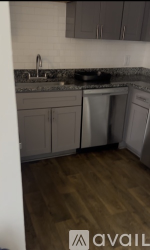A kitchen with a dishwasher and a sink.