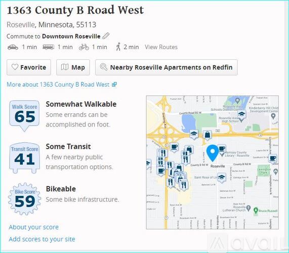 1363 County B Rd W 2 Beds Apartment for Rent - Photo gallery 2