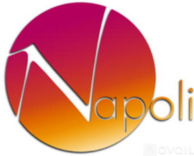 A logo with a circle and a swoosh design.